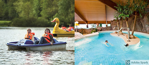 Badeland i Tyskland ved gr�nsen med feriecenter og overnatning for b�rn